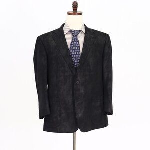 Coppley 46S Black Solid 2-Button Sport Coat Blazer Jacket B204